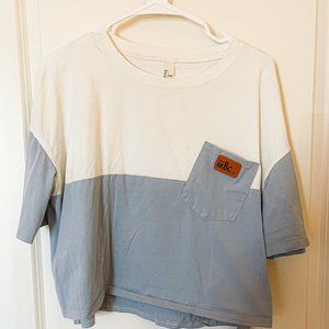 Color Block Crop Top